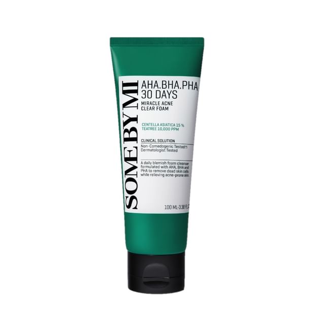 AHA, BHA, PHA 30 Days Miracle Acne Clear Espuma Limpiadora
