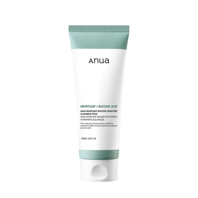 Heartleaf Succinic Moisture Espuma Limpiadora