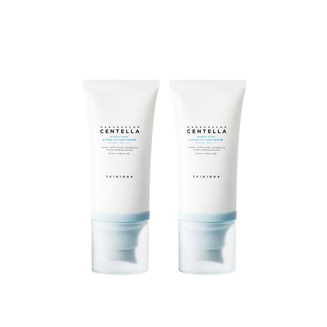 Madagascar Centella Hyalu-cica Water-fit Sun Suero Twin Pack