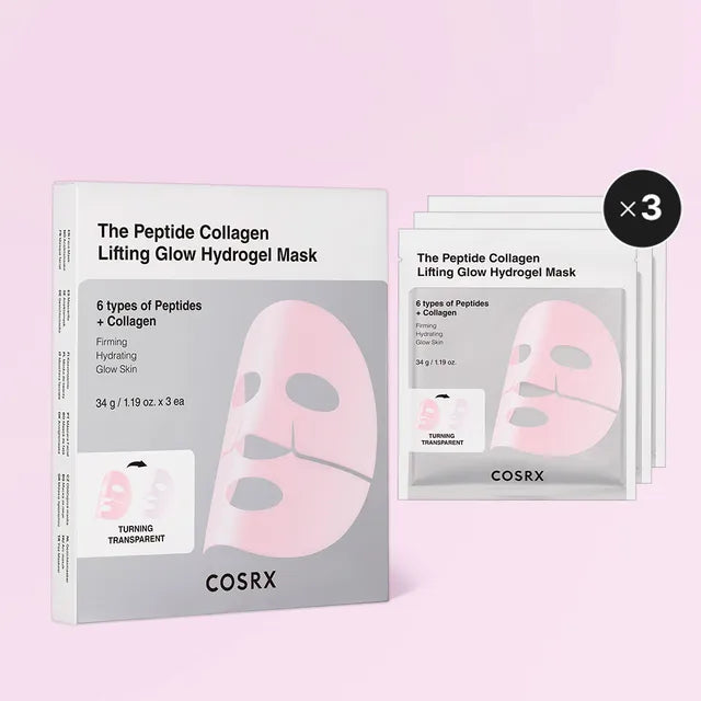 The Peptide Collagen Lifting Glow Hydrogel Mascarilla (3pcs)