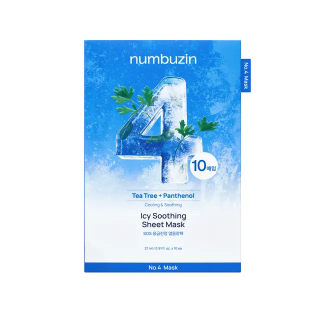 No.4 SOS Icy Soothing Sheet Mascarilla (10 pcs)
