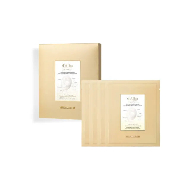 Signature Vita Capsule Anti-Aging Collagen Hydrogel Mask 8 Shape (4pcs) set